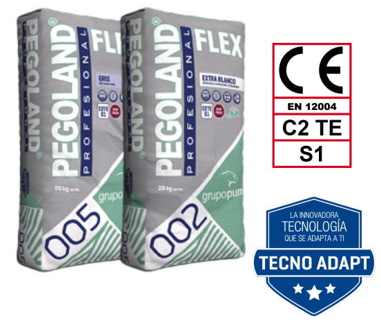 CEMENTO COLA PEGOLAND PROFESIONAL FLEX C2 BLANCO SACO 20 KG