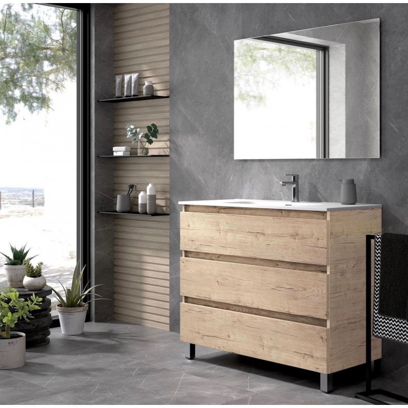 Mueble y lavabo Fussion Line 3 cajones Salgar