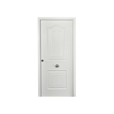 PUERTA ENTRADA RESIDENCIAL LACADA BLANCA PROVENZAL 91cm DERECHA