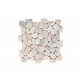 IRREGULAR NATURAL STONE MOSAIC MOS-103 WHITE 30x30cm.