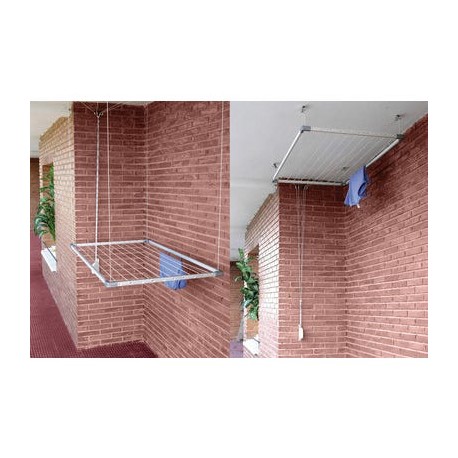 EXTENDABLE CEILING OUTDOOR AND INDOOR CLOTHES DRYER 135CM