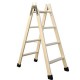 WOODEN LADDER 4 + 4 STEPS