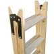 WOODEN LADDER 4 + 4 STEPS