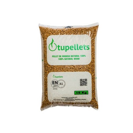 PELLET TUPELLET 15KG PARA CHIMENEAS