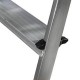 DOMESTIC ALUMINIUM-STEEL LADDER WITH 3 STEPS