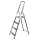 DOMESTIC ALUMINIUM-STEEL LADDER WITH 4 STEPS